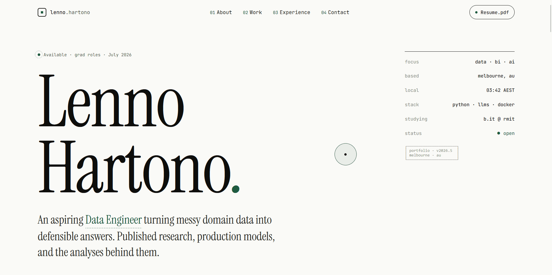 hartono.dev — this site